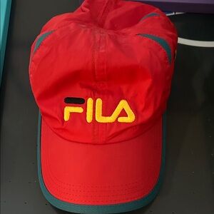 Fila Red and Yellow Cap